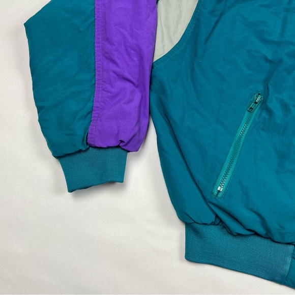 Vtg Swingster NASCAR Daytona Mens Puffer Jacket Large 90s Color Block C2 - Picture 6 of 8